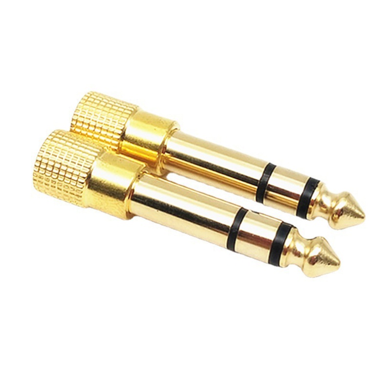 Jack Adaptor Headphone btsg 6.35mm Male To 3.5mm Female Adapter Connector 10pcs