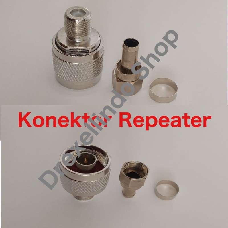 Konektor Repeater pengat sinyal MALE to FEMALE