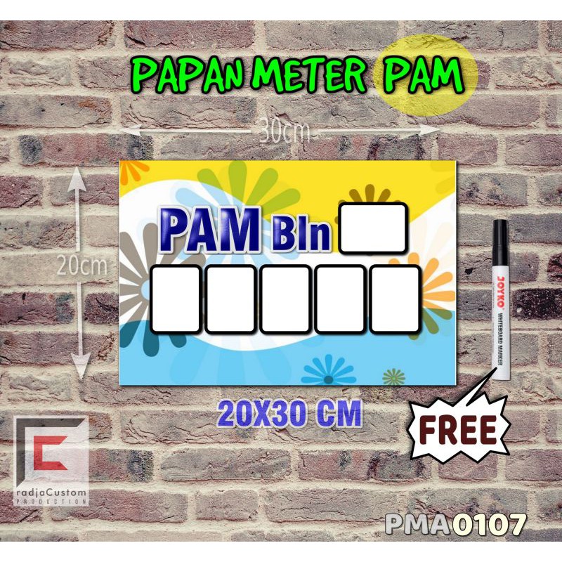 

RadjaCustom Papan Meter Listrik PLN PAM motif Unik - Floral 07