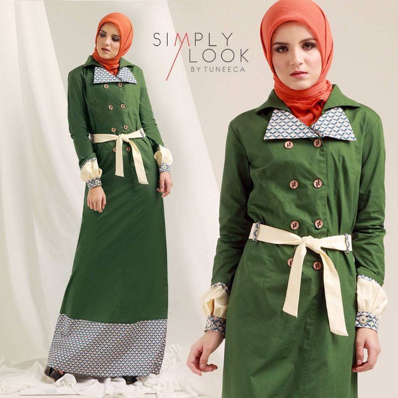 Gamis hijau army