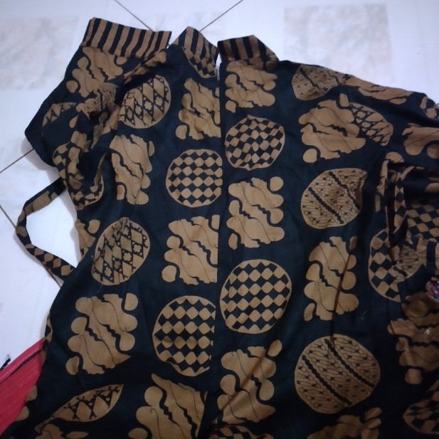 Ms Gamis Batik Sriwedari Maxi Super Jumbo Xxl Ld 110cm Bumil/busui Katun Sogan Gamis Batik Modern 11