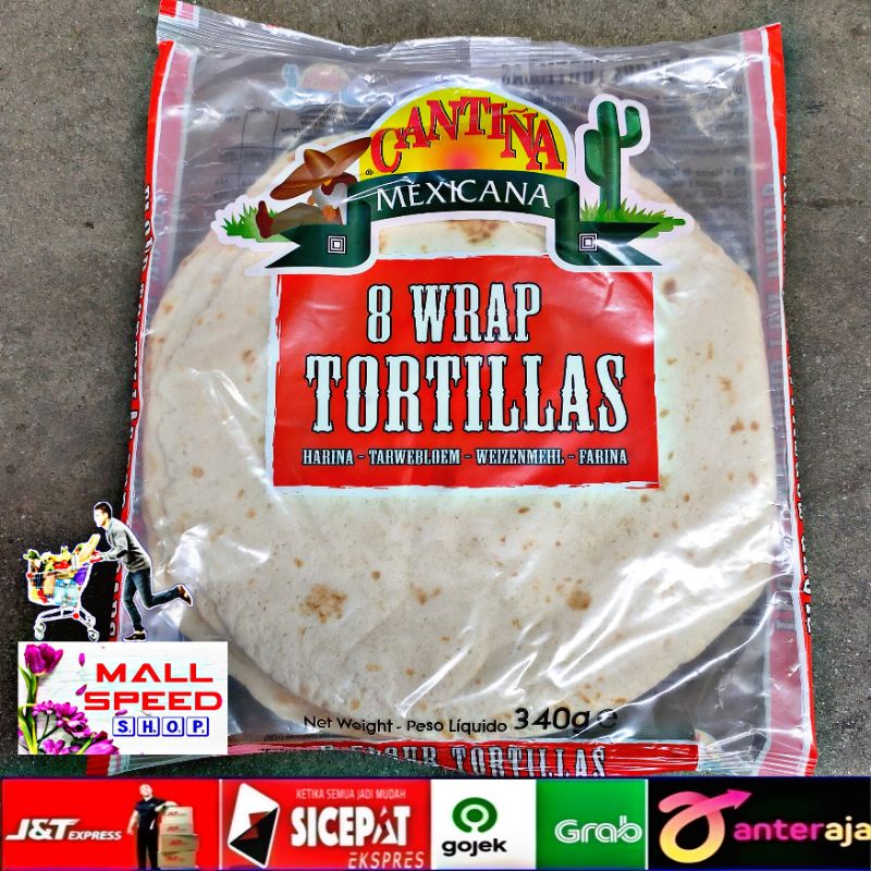 

Cantina Mexicana 8 Wrap Flour Tortillas - 340G