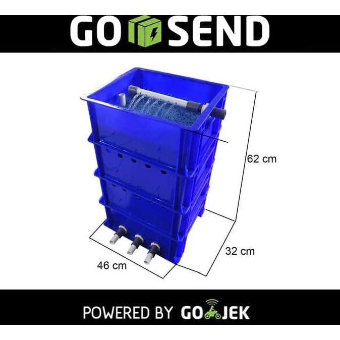 Gojek Jirifarm Trickle Filter Box Kolam Ikan Koi  4 Susun 11920
