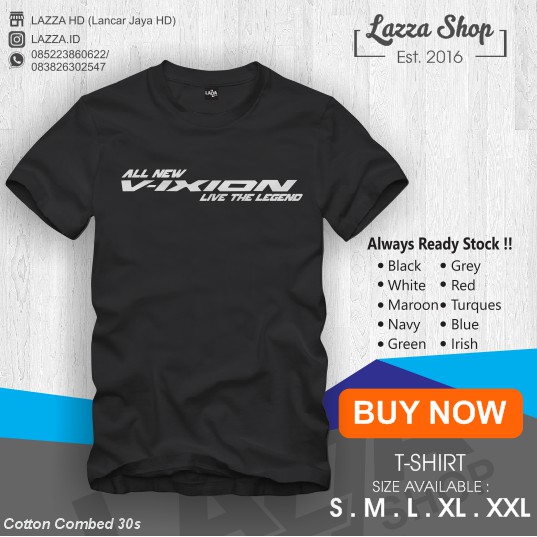 Kaos /Baju / T-shirt Motor Yamaha All new Vixion Distro Keren