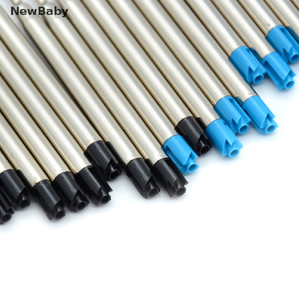 Newbaby 10pcs Refill Pulpen Tinta Biru 1.0mm Gaya parker