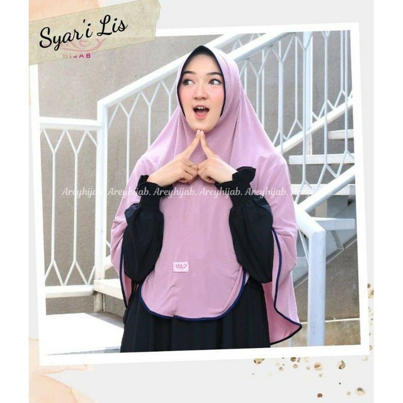 Bergo Syar'i List by Arey hijab