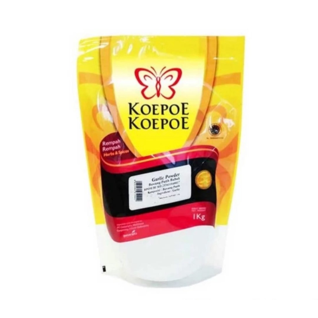 

Bawang putih bubuk koepoe koepoe/garlic powder pouch 1 kg