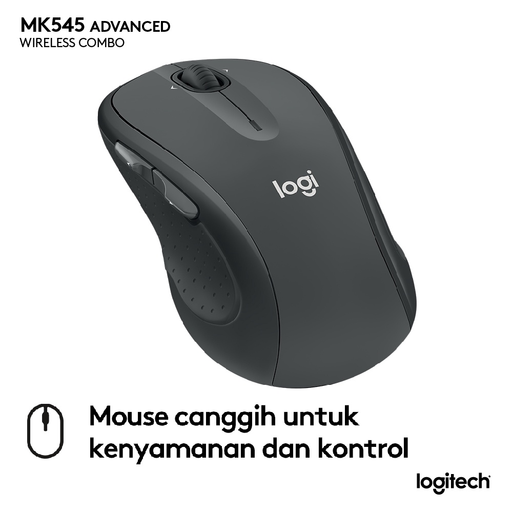 Logitech MK545 Keyboard dan Mouse Wireless Advanced Full Size