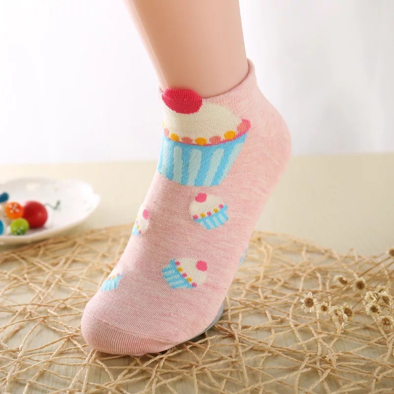 Kaos Kaki Socks Wanita Karakter Motif Cute Lucu Unik Import SHC05