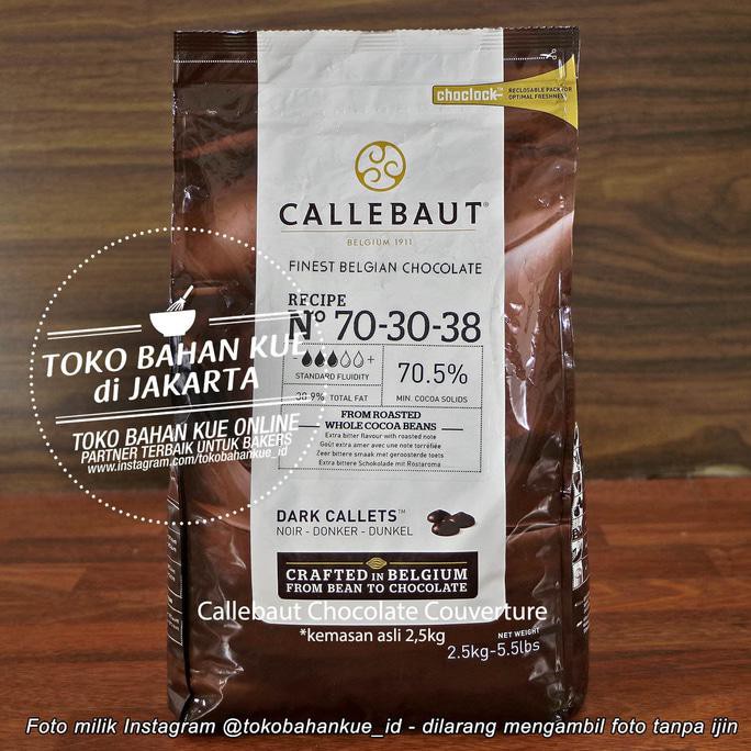 

PROMO ENAK Dark Chocolate Couverture NOIR Callebaut Callets Pahit 70,5% 2,5kg Terlaris