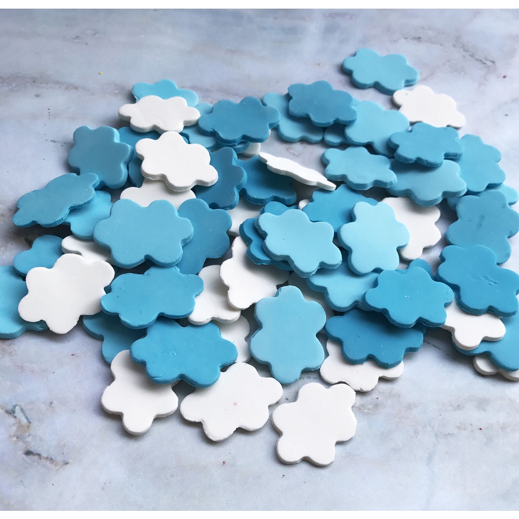 

Gumpaste Hiasan Kue - sprinkle awan