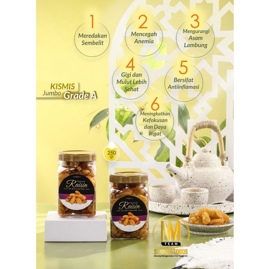 

Kismis Jumbo Super Grade A 250gr