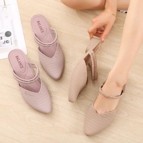 NEW Sandal Hak Jelly Impor NANCY 2047 - 1 / sandal wanita hak karet jelly