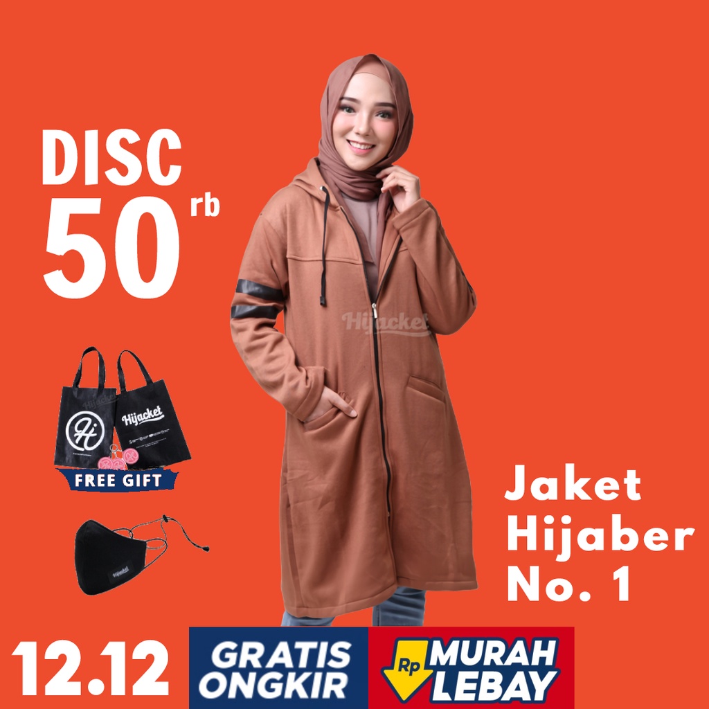 Hijacket Original Beautix Hijaket Jaket Jacket Wanita Muslimah Jaket Hoodie Cewek Jumbo Murah Terbaru Jaket Hijaber