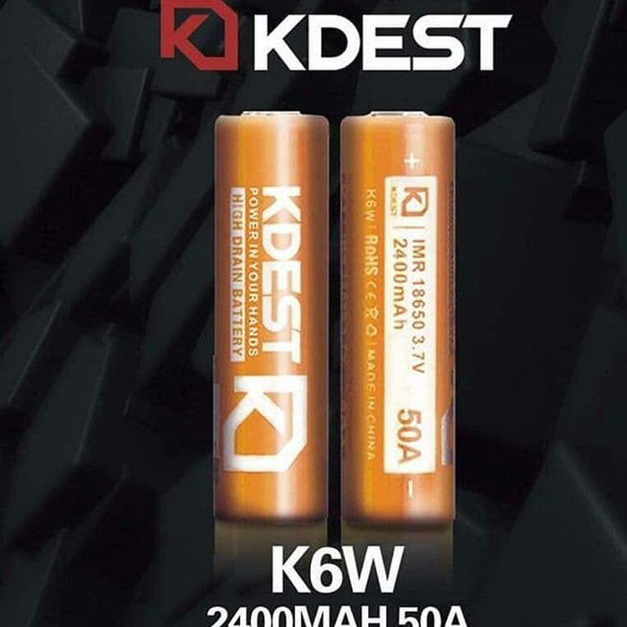 BATERAI KDEST TYPE 18650 2400MAH 50A - harga 1pcs