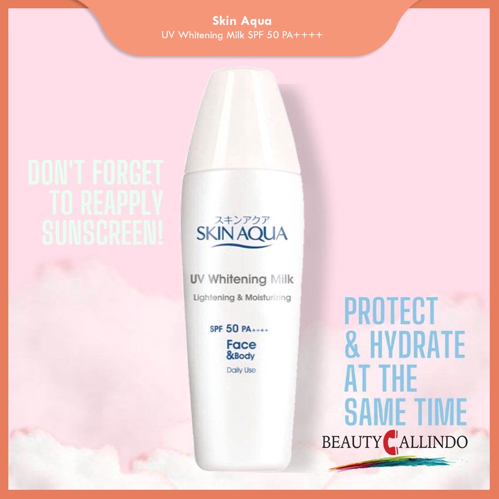 Skin Aqua UV Whitening Milk SPF 50 PA++++ Sunscreen Tabir Surya Sunblock