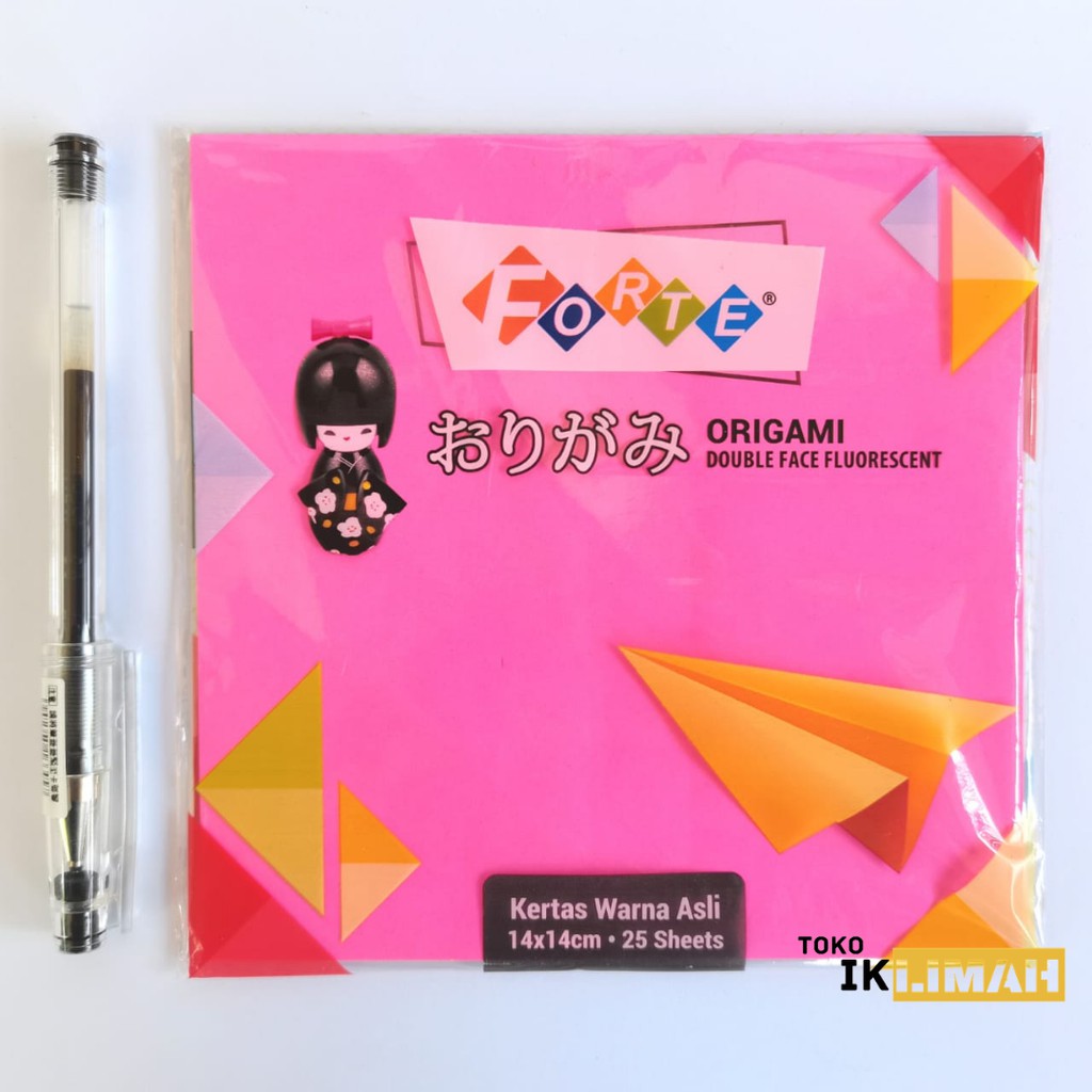 

Origami / Kertas Melipat FORTE 14 x 14 cm Warna Bolak - Balik