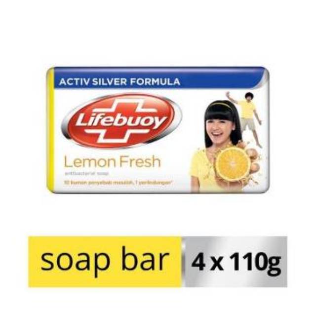 Lifebuoy Sabun Batang 4x110gr