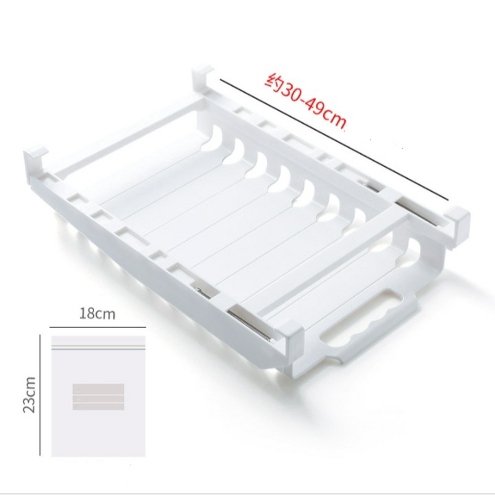 Storage gantungan plastik kulkas dapur/Sealed bag storage Rack