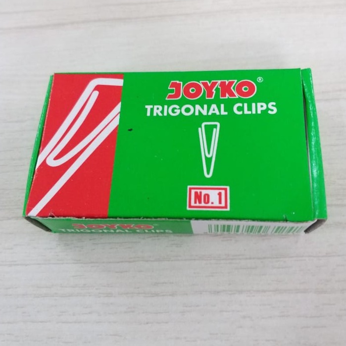 

Paper Clip / Trigonal Clip / Klip Penjepit Kertas JOYKO NO.1 07300051 - 2 pack