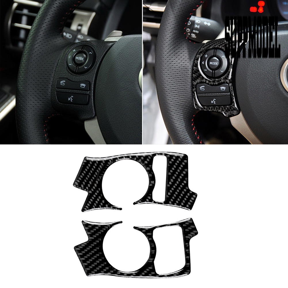 Stiker Cover Stir Mobil Bahan Carbon Fiber Untuk Lexus IS250 NX200T 300H
