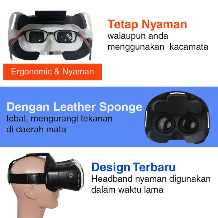 VR BOX 3D ORIGINAL 100% - VR BOX 2.0 GAMBAR JERNIH new version