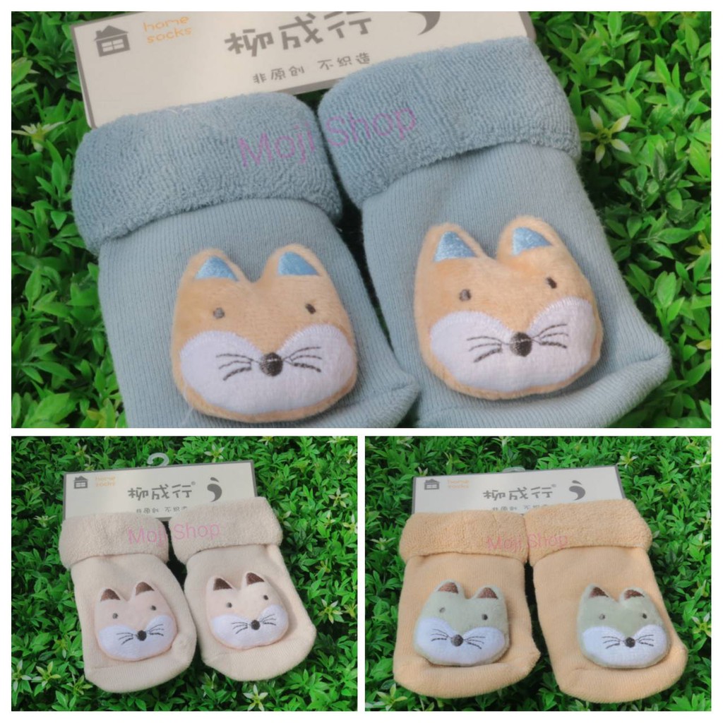 Kaos Kaki Bayi Motif Kucing Bahan Halus &amp; Lembut Kualitas Import