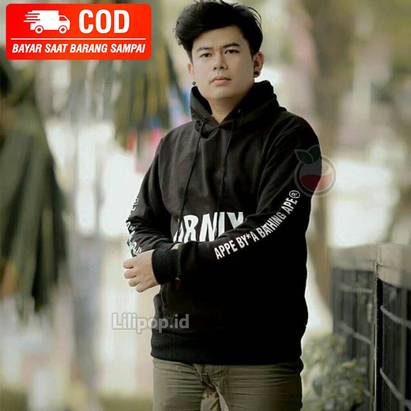 Lilipop.id Sweater Pria Appe Army Hoodie Jumper Outwear