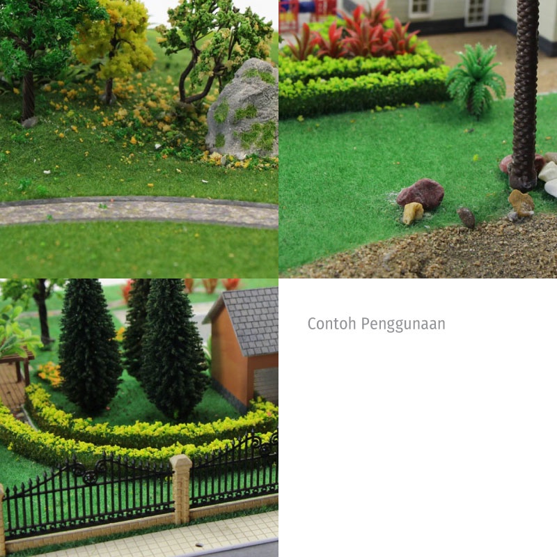 Rumput Statis Maket Diorama Rumput Alas Miniatur - MNR01