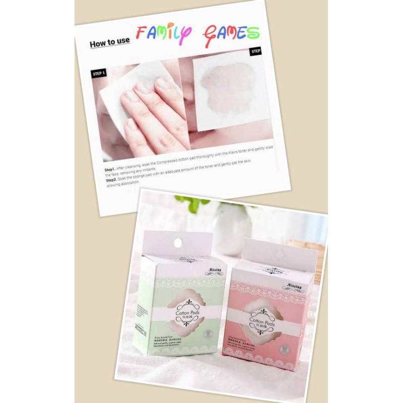 family games COD TISU KAPAS ISI 50 cotton pads facial