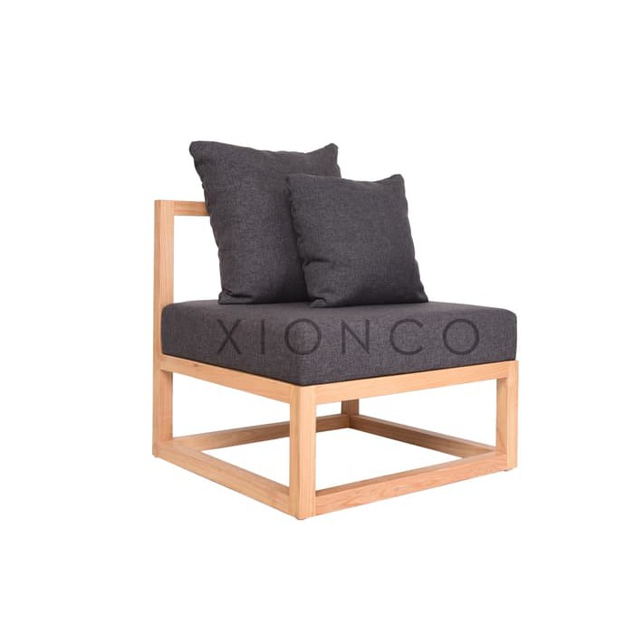 CUBIX SERIES - Kursi Tamu Sofa Modern Minimalis AL - XIONCO - Abu -abu