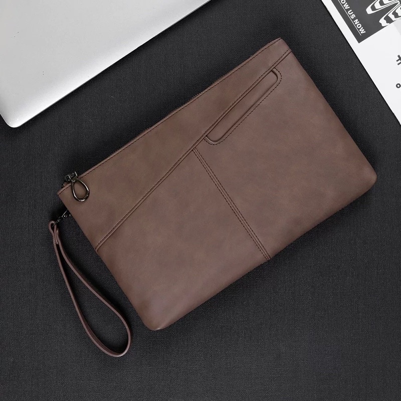 Tas Tangan Kulit Pria Wanita Clutch Bag Handbag 1003