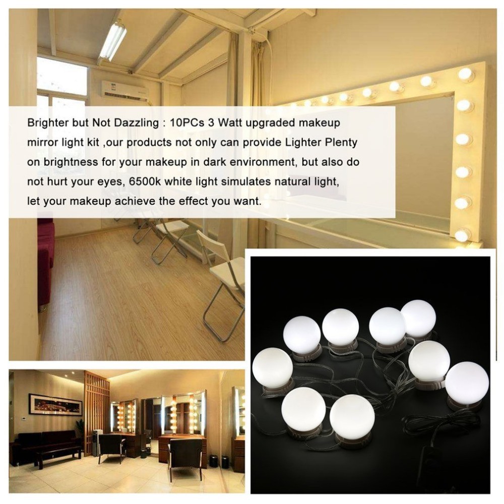 Vanity Mirror Light led / Lampu Kaca Make Up I Mirror Make Up Light / Lampu Penerang Kaca Make Up