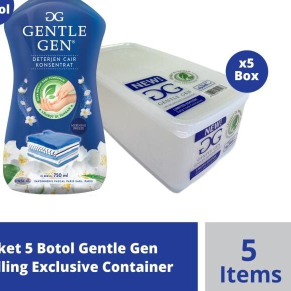 ✺ Paket 5 Botol Gentle Gen Bundling Exclusive Container ✭