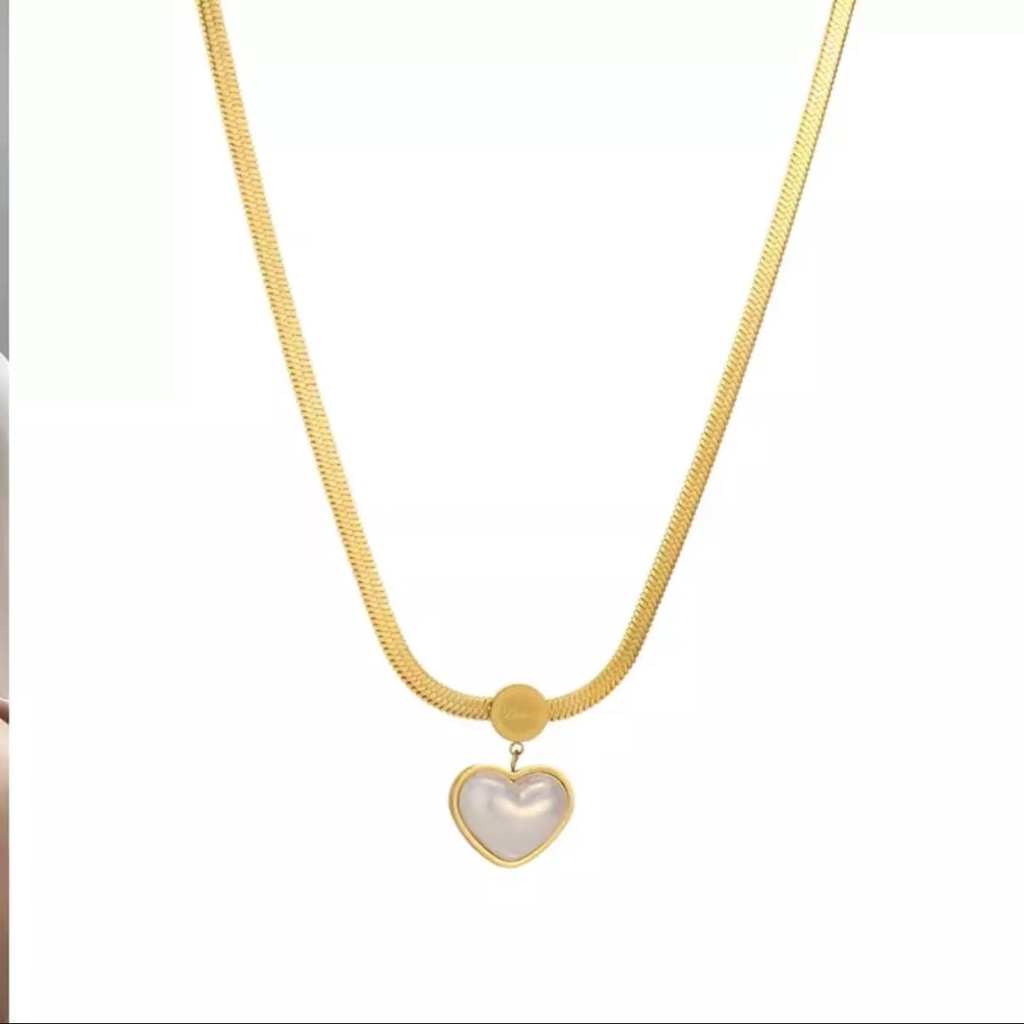 Kalung Titanium Premium Lapis Warna Emas 18K /Kalung wanita titanium Ala Korea Wanita Rantai Choker/kalung wanita titanium import