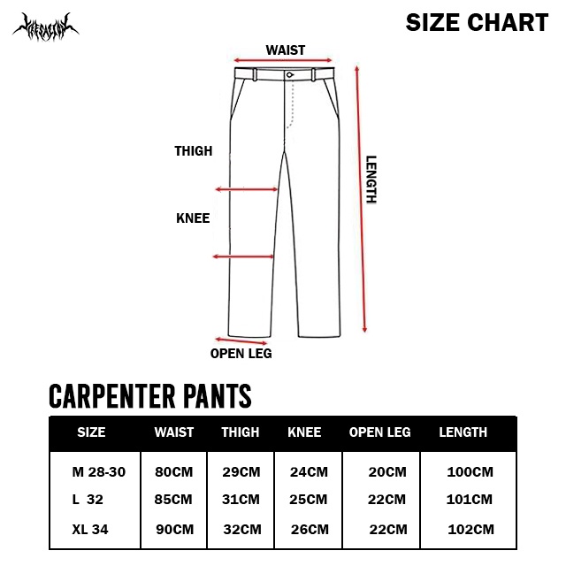 CARPENTER PANTS DOUBLE KNEE | ALENS | LIGHT BLUE | SNOW BLACK | UNISEX | YIKESALLDAY