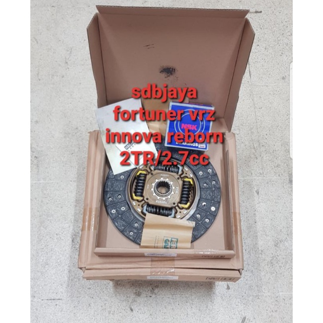 kampas plat kopling set inova innova reborn fortuner vrz srz bensin 2TR/2.7cc 2016up 100% original t