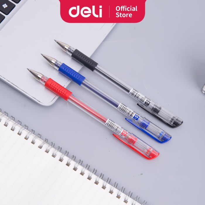 

TULIS-ALAT- DELI E6600 GEL PEN BLACK 12PCS / BOX -ALAT-TULIS.