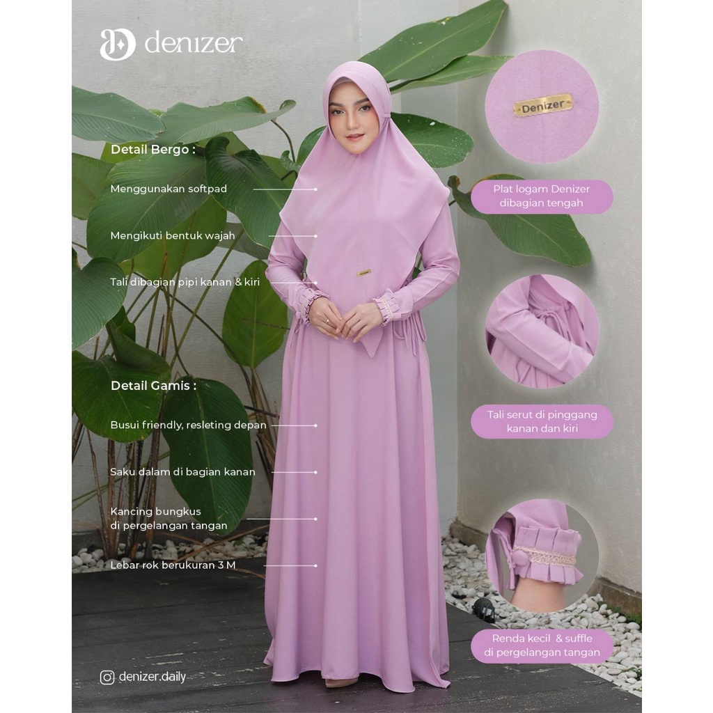 Gamis Dewasa Set Naila Syar'i By Denizer Daily