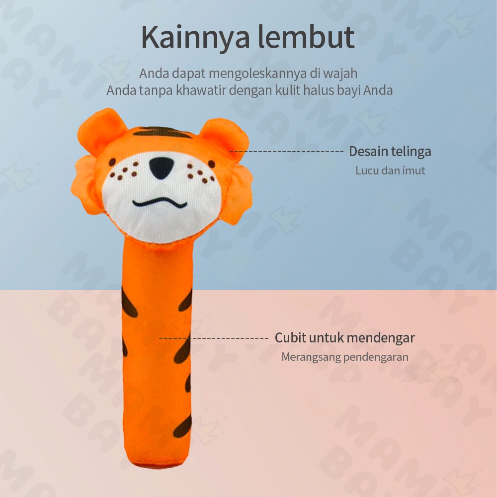 Mamibayi Rattle stick baby doll toys mainan bayi