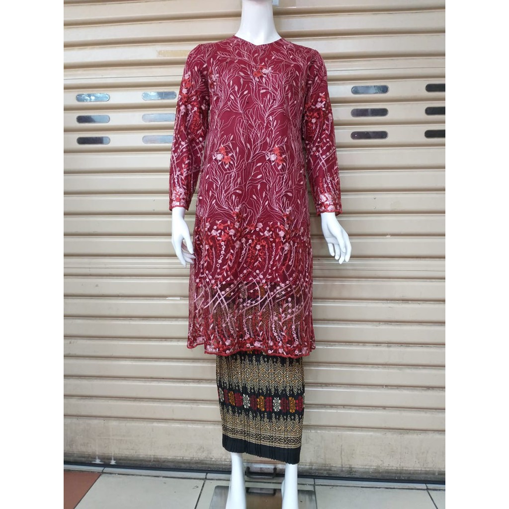 SET TUNIK TULLE MUTIARA BORDIR / SET TUNIK PESTA / SET TUNIK TULLE MUTIARA/ SET TUNIK KONDANGAN