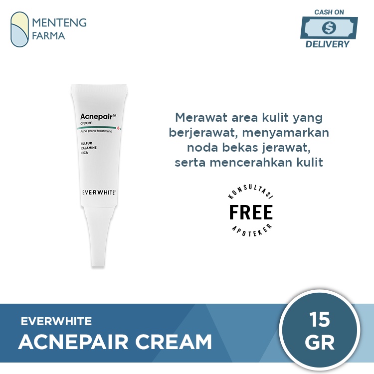 Everwhite Acnepair Cream 15 Gr - Spot Treatment Untuk Jerawat