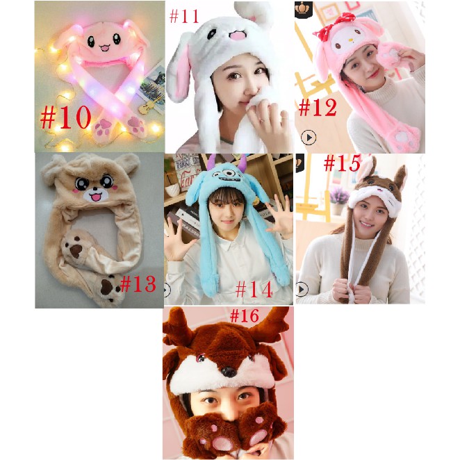 Topi Stitch tik tok korea Light LED import Quality Premium