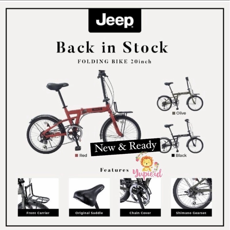 london taxi jeep folding bike 20inch / sepeda lipat