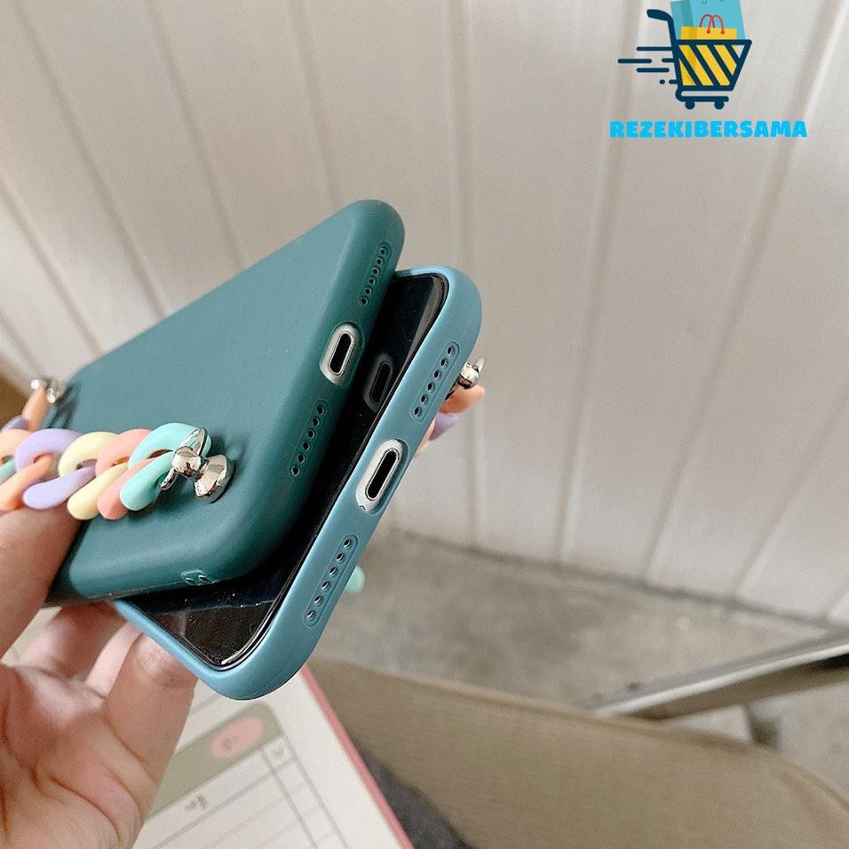 Serbuuuu.. Case Softcase Candy Gelang Rantai Vivo Y11 Y12 Y15 Y17 Y19 Y21 Y53 Y55 Y65 Y69 V5 V5lite