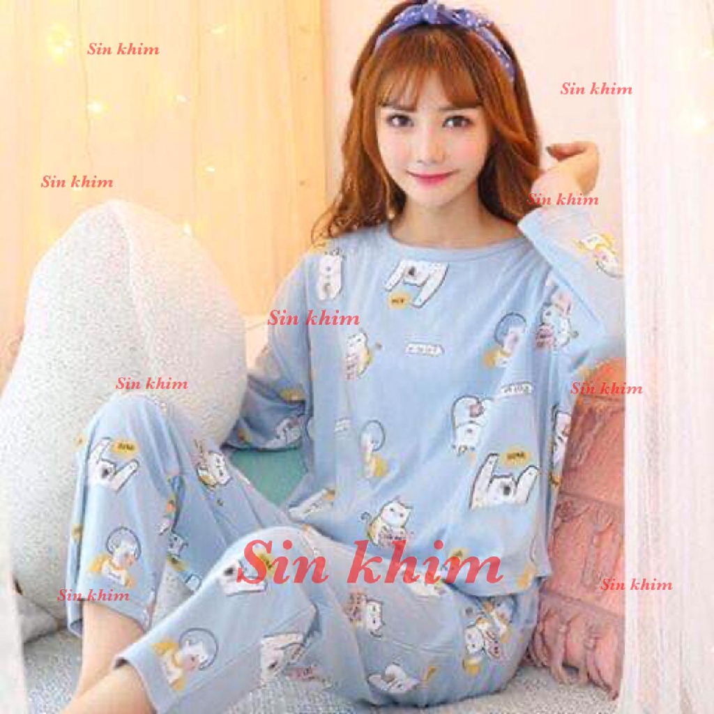 RAINBOW- Piyama /Baju Tidur Dewasa PP Lengan Panjang Celana Panjang/ Import MIX VY 1