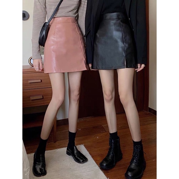 S-XXL AVRA SKIRT ROK WANITA BELAH SLIT MOTIF KULIT