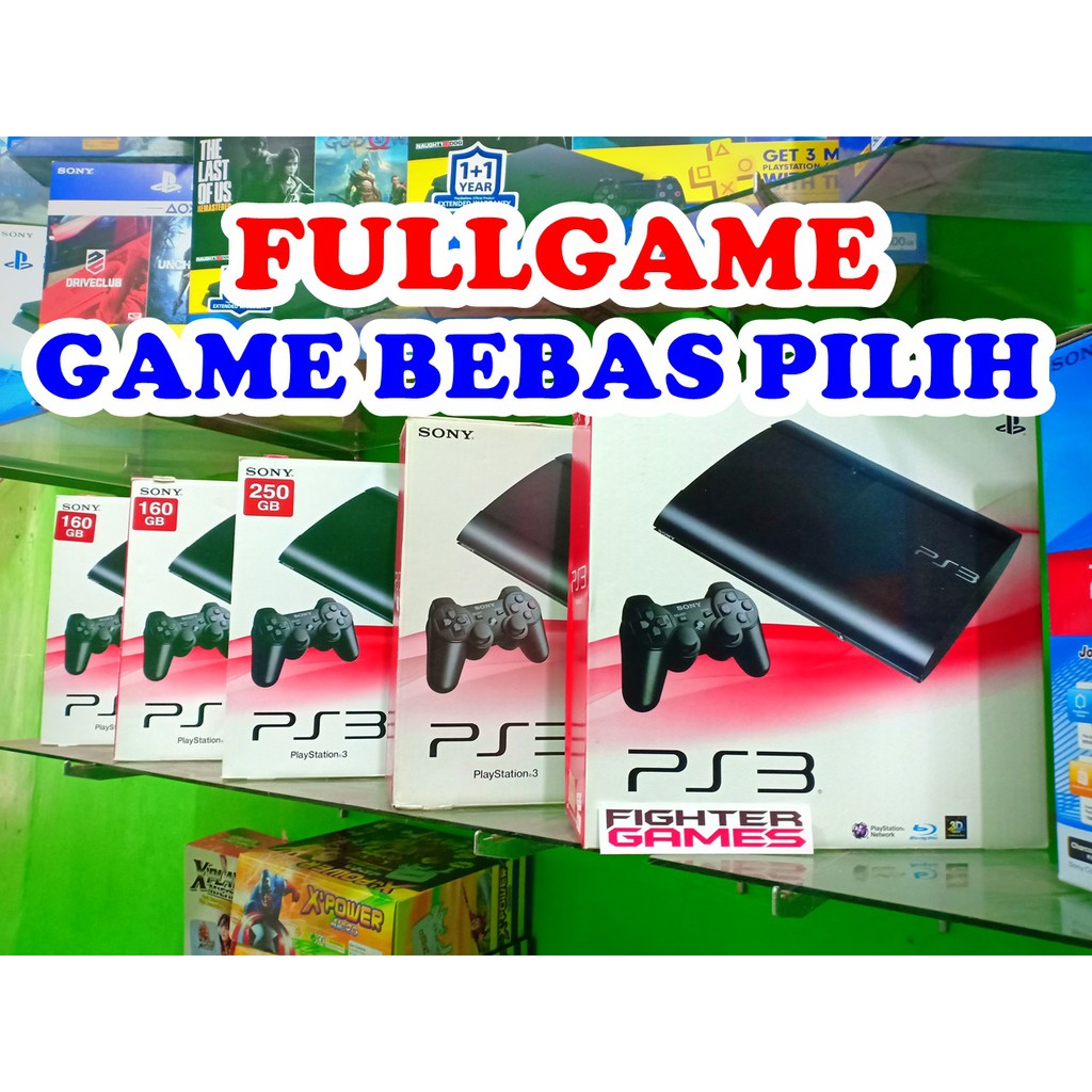 [NEW/BARU] PS3 Super Slim Hardisk  +FULLGAME Bisa pilih superslim