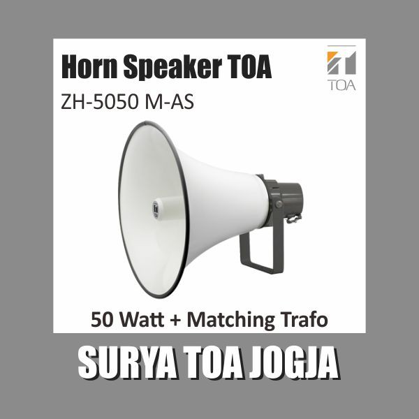 TOA Horn Speaker ZH-5050M-AS ZH 5050 M AS Corong Speaker 50 Watt Matching Trafo Mecing ZH5050MAS