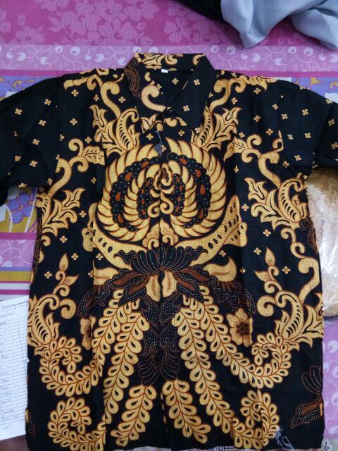 Tey-17 Batik Wanita Asj Sa Hrb026 Kenongo Kemeja Tosca Pendek